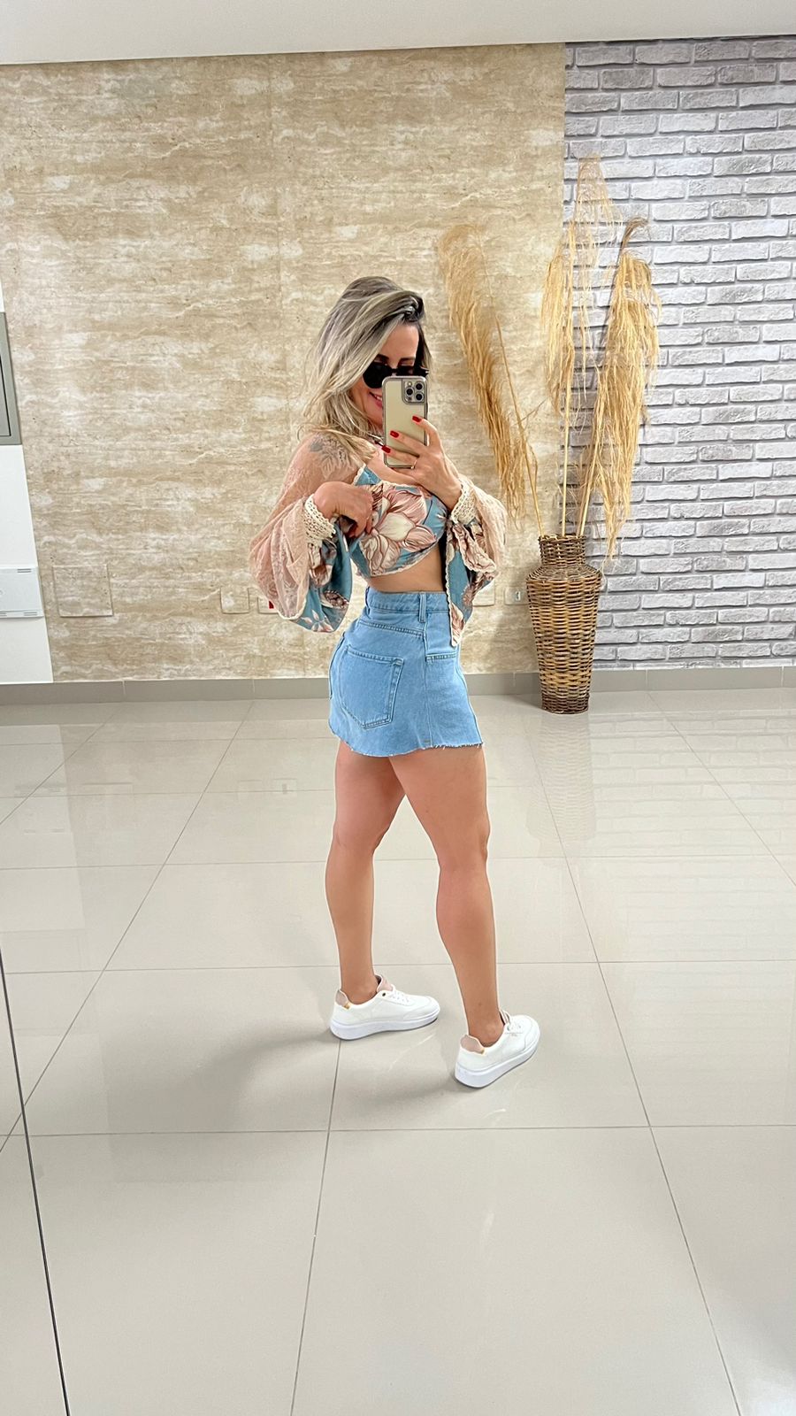 SAIA MINI JEANS FEMININO 001.01.0207