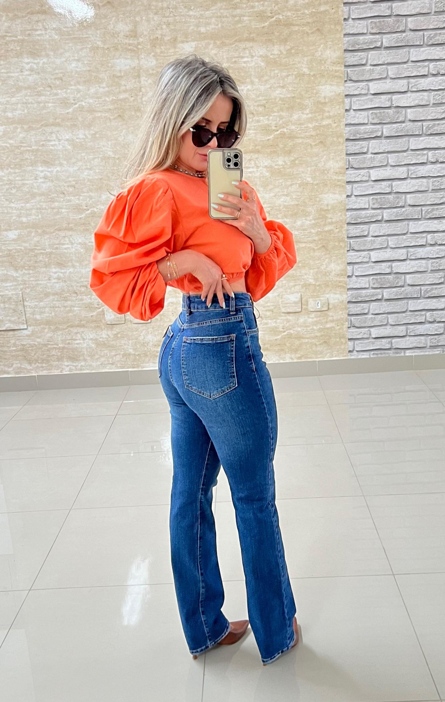 Calça Reta Jeans Feminino 013.10.0012