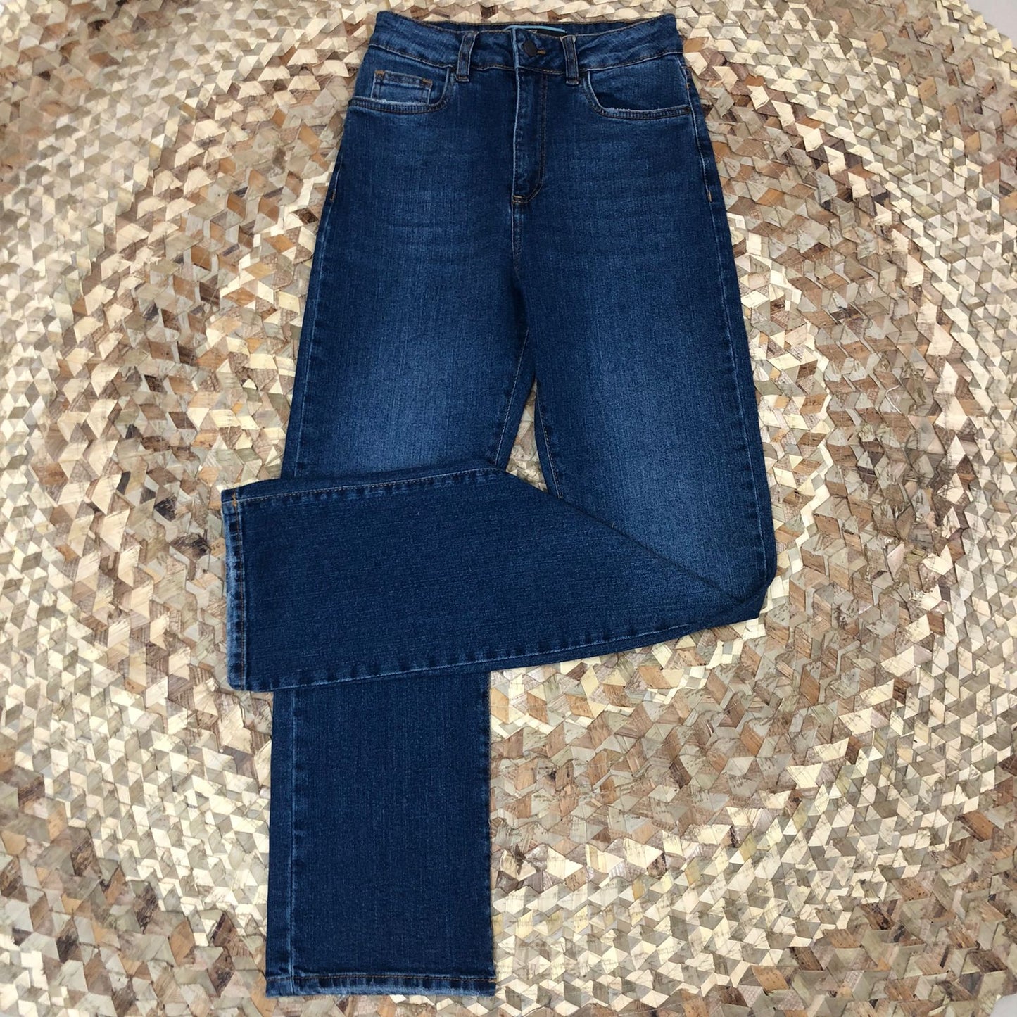 Calça Reta Jeans Feminino 013.10.0012
