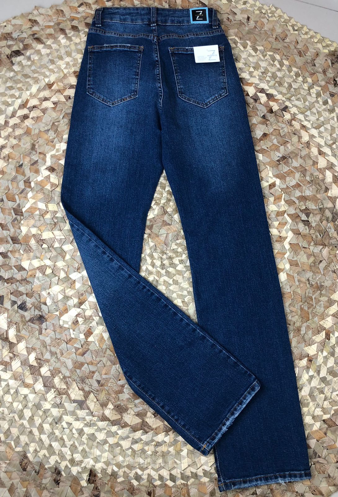 Calça Reta Jeans Feminino 013.10.0012