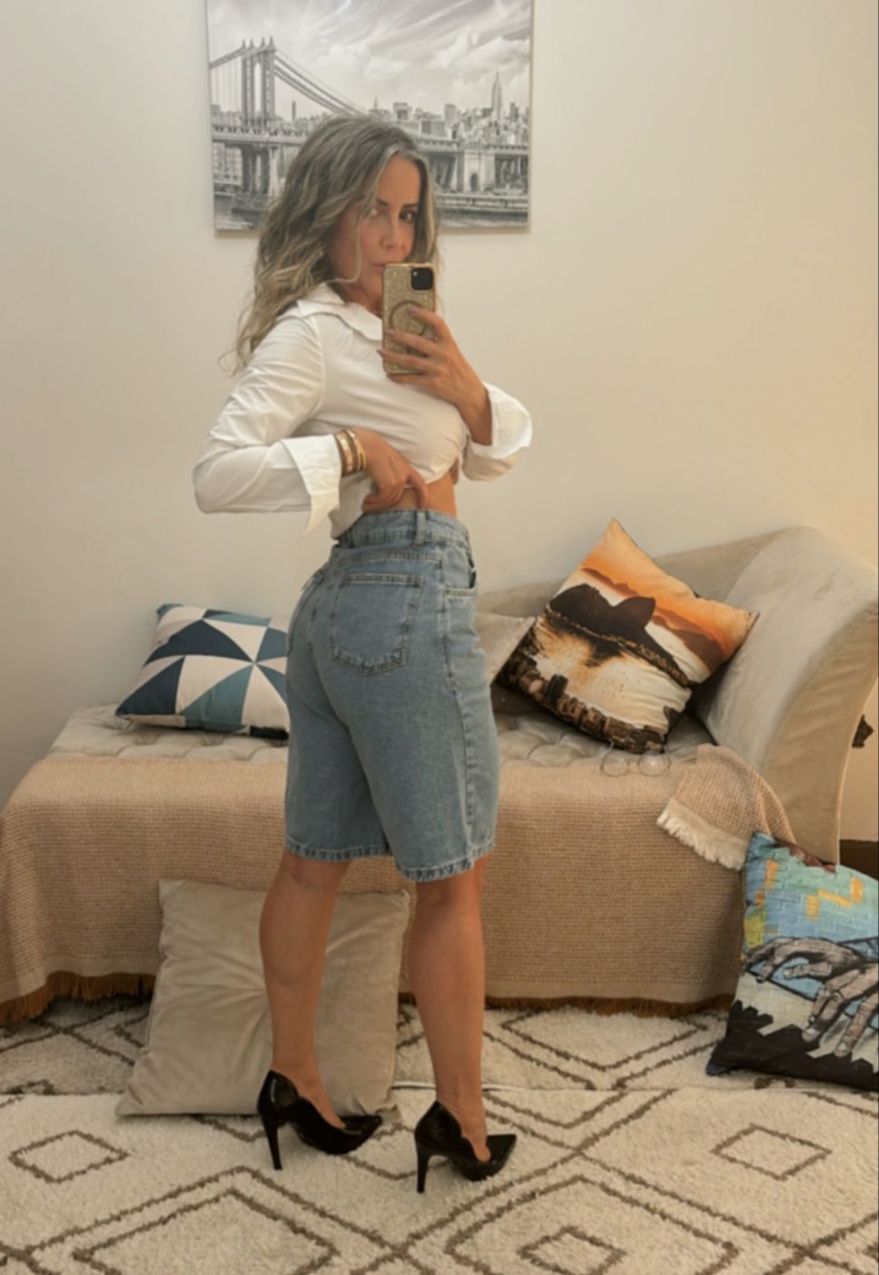 Bermuda Jhorts Jeans Feminina - 018.02.0039