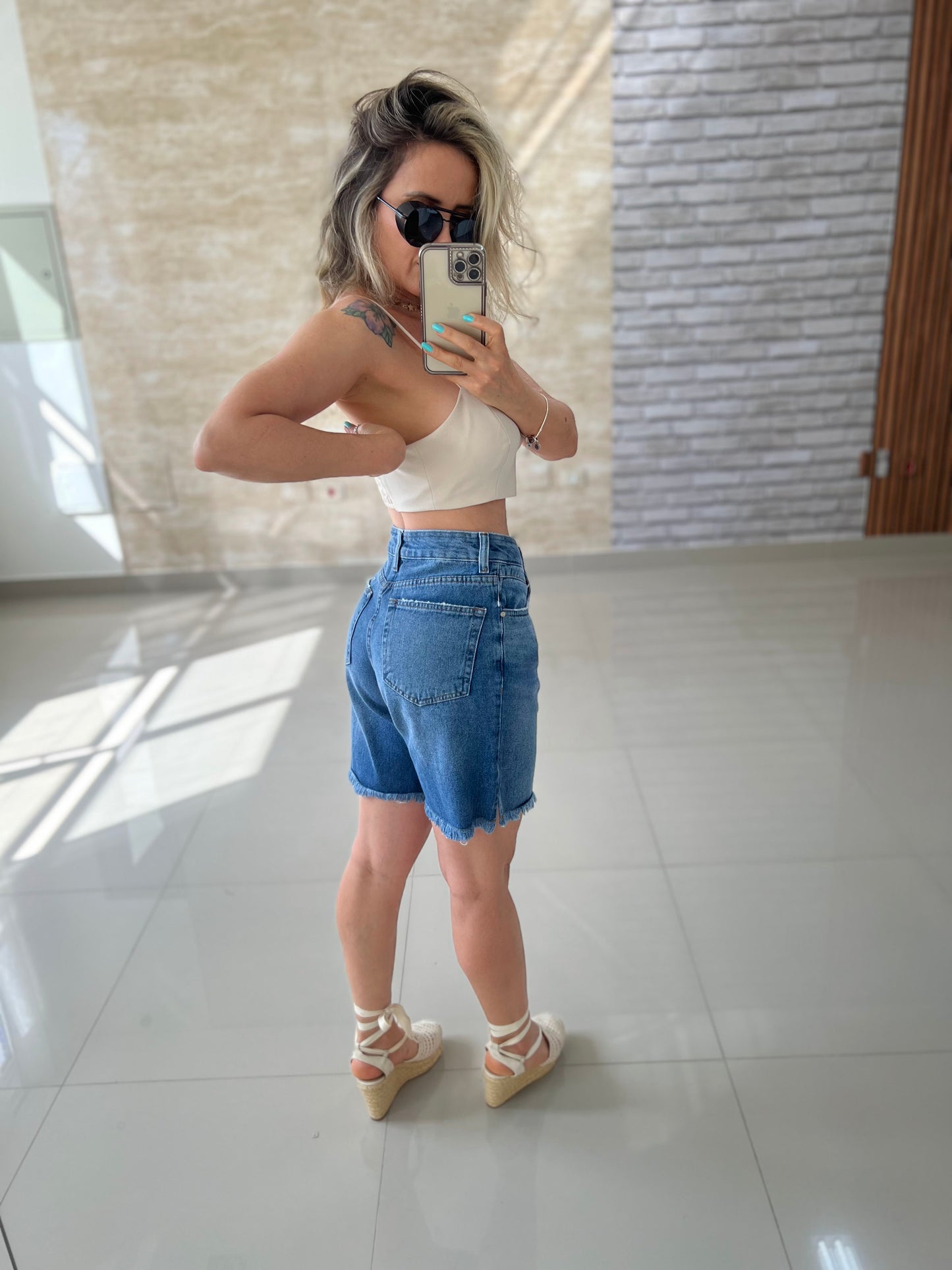 Bermuda Confort Jeans Feminino - 018.08.0019