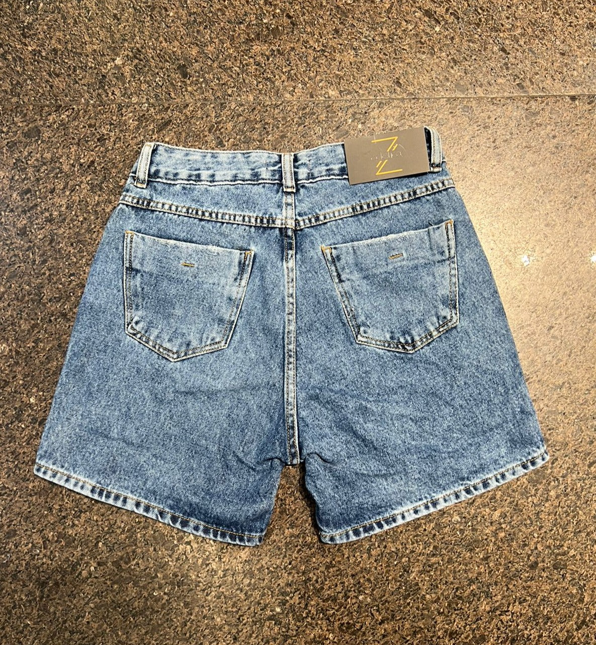 Shorts Mom Destroyed Jeans Feminino - 005.11.0117