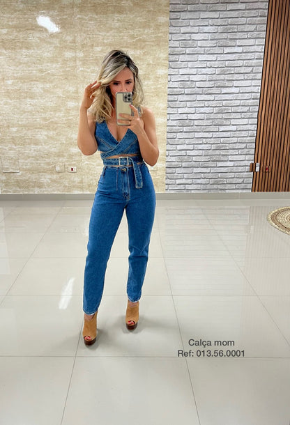 Calça Mom Pence Jeans Feminino - 013.56.0001