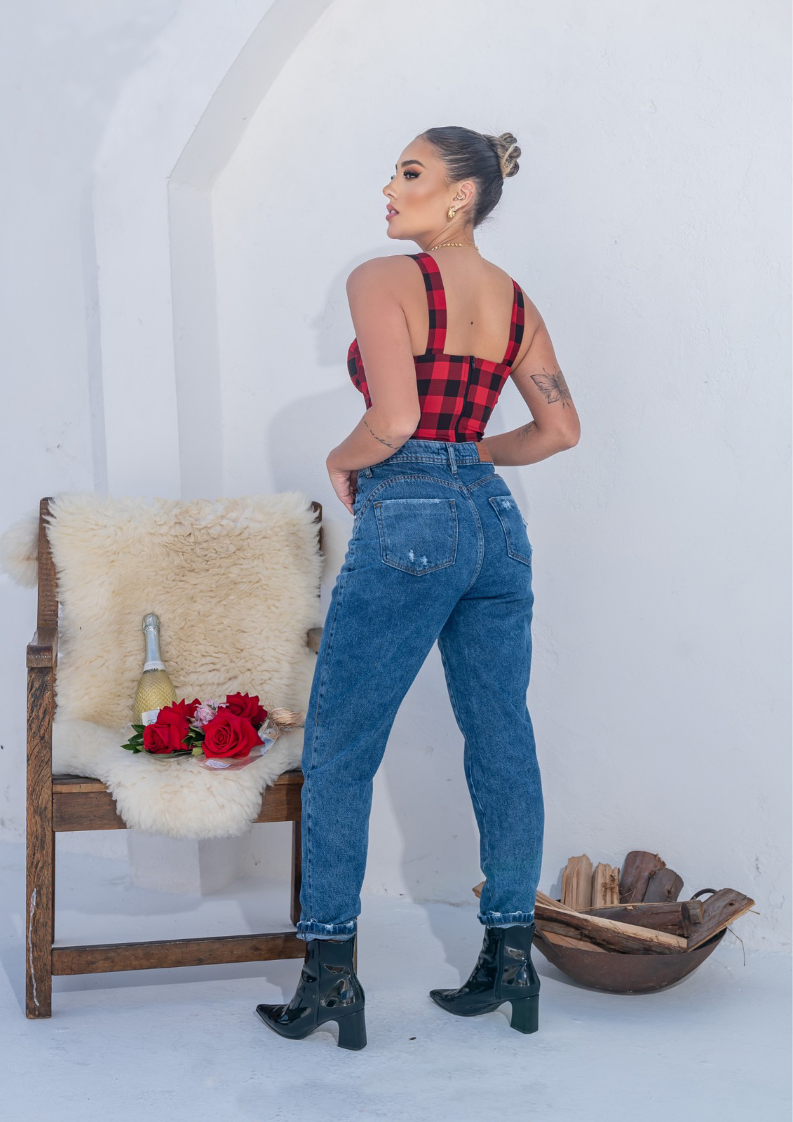 Calça Mom Jeans Feminino - 013.60.0001