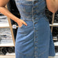 Vestido Evase Jeans Feminino - 024.01.0041