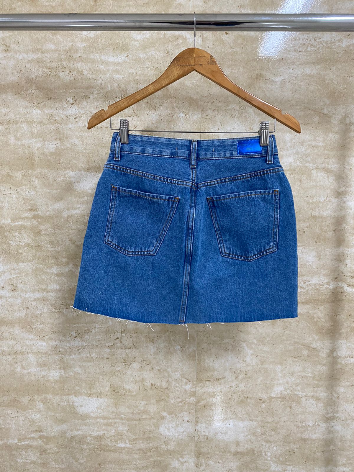 Mini Saia Jeans Feminino - 001.01.0209