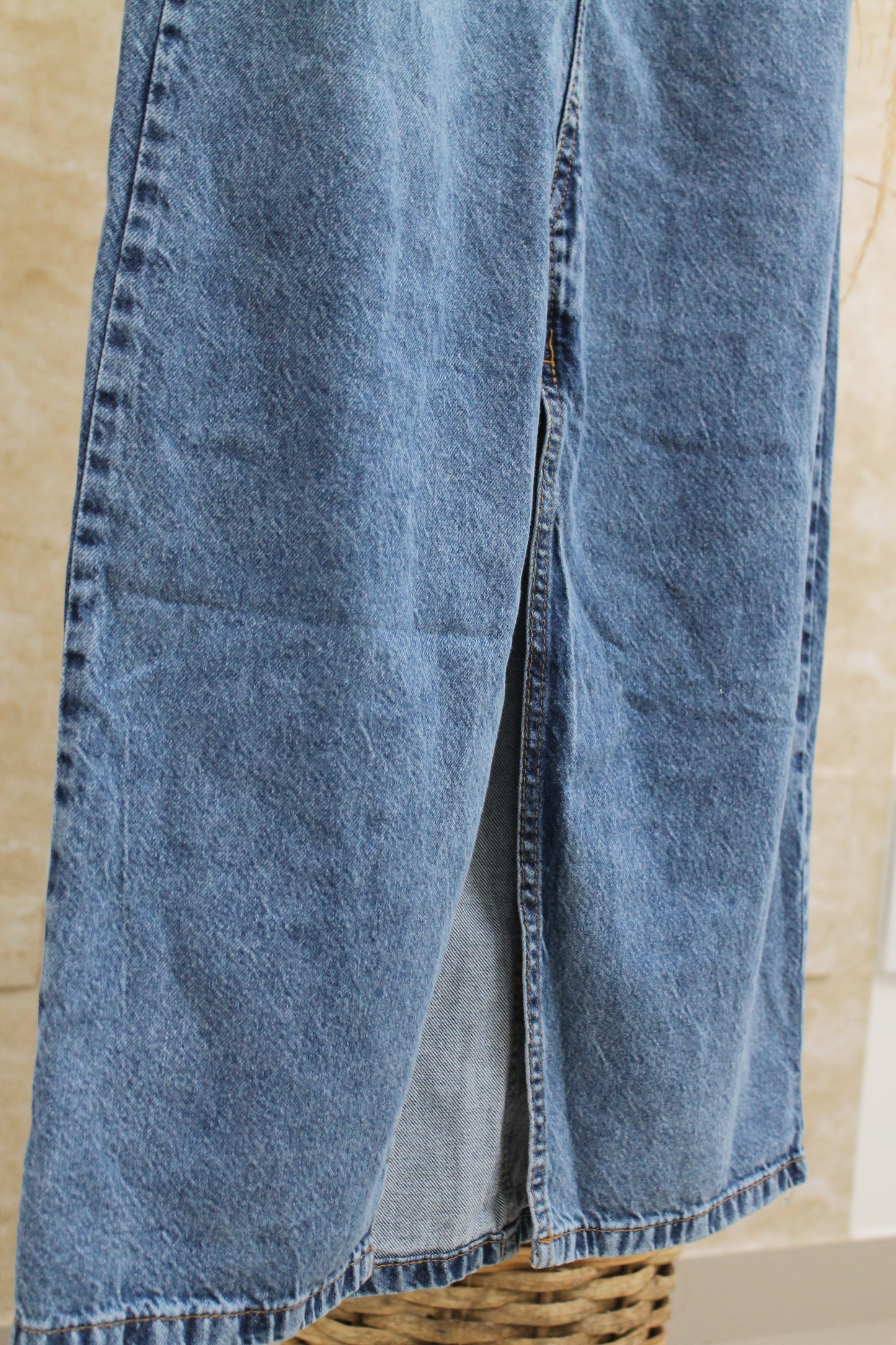 Saia Midi Jeans Feminino - 001.01.9057