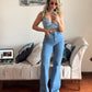 Calça Flare Wide Jeans Feminino 013.54.0001
