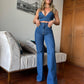 Calça Flare Wide Jeans Feminino 013.54.0001