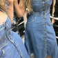 Vestido Evase Jeans Feminino - 024.01.0041