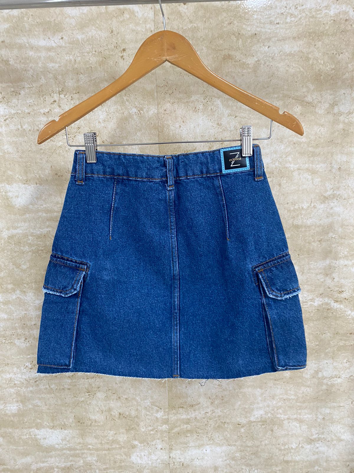 Saia Cargo Jeans Feminino - 001.29.0002