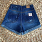 SHORTS MOM JEANS FEMININO BARRA DOBRADA BOLSOS FUNCIONAIS - 005.11.0120