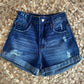 SHORTS MOM JEANS FEMININO BARRA DOBRADA BOLSOS FUNCIONAIS - 005.11.0120