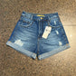 SHORTS MOM JEANS FEMININO BARRA DOBRADA BOLSOS FUNCIONAIS - 005.11.0120