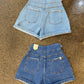 Shorts Com Pregas Jeans Feminino - 05.29.0001