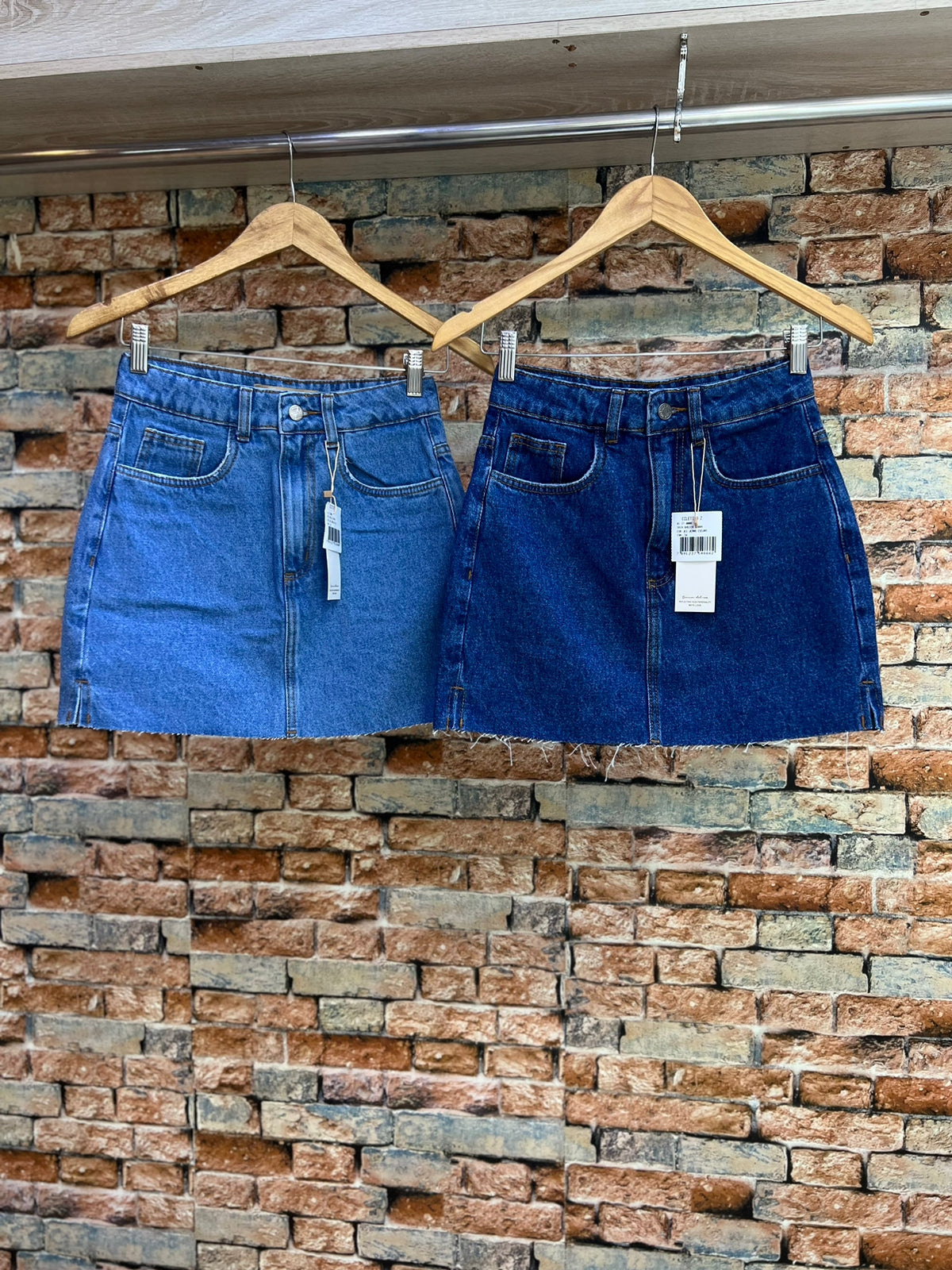 Saia Básica Jeans Feminino - 01.27.0008