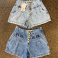 Shorts Com Pence Jeans Feminino - 05.28.0001