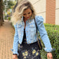 Jaqueta Bufante Jeans Feminino - 011.35.0001