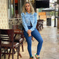Jaqueta Bufante Jeans Feminino - 011.35.0001